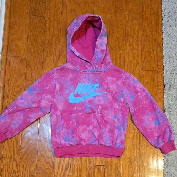 Nike Other - Nike Kids Tie-Dye Pink & Blue Hoodie – Size 6X (6–7 Years)